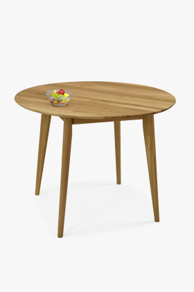 Drevený okrúhly stôl s priemerom 100 cm